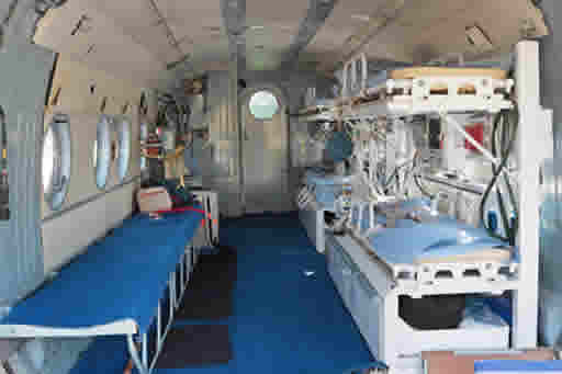 In flight medical wiring assemblies